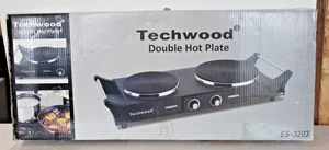 Techwood ES-3203 Hot Plate Double Burner 1800W for Cooking - Picture 1 of 4