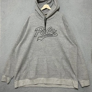 Polo Ralph Lauren Hoodie Herren 4XLT Tall Grau Pullover Polyester Baumwollmischung - Bild 1 von 8