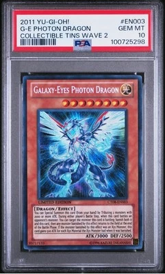 2011 YU-GI-OH! COLLECTIBLE TINS WAVE 2 #EN003 GALAXY-EYES PHOTON DRAGON PSA 10 - Image 1 of 2