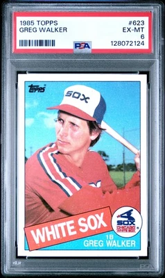 1985 TOPPS #623 GREG WALKER PSA 6 - Image 1 of 2