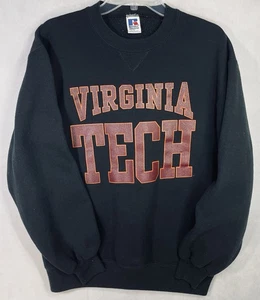 Vintage Virginia Tech Hokies 90's Russell Men's College Sweatshirt Size Large - Picture 1 of 8