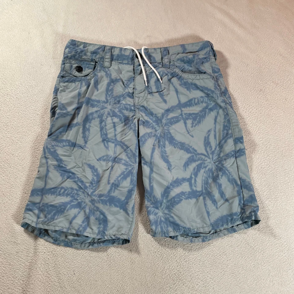 Pantalón Corto True Religion Ricky Board Para Hombre 31 Azul Pizarra Diseño Palmera Híbrido 31x11 Foto 1 de 4