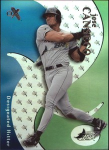 2000 E-X Tampa Bay Devil Rays Baseball Card #49 Jose Canseco