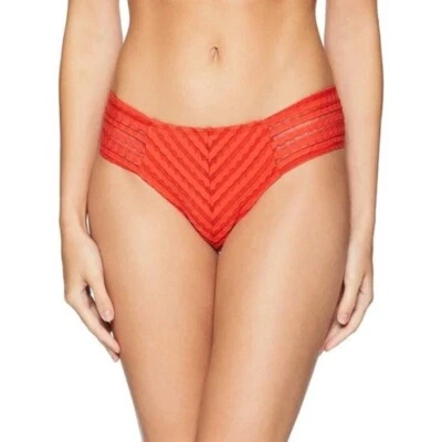 Parte inferior de bikini completa Carly Hipster nueva con etiquetas Robin Piccone en pimento talla S Foto 1 de 4