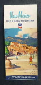 1964 New Mexico road map Chevron oil Taos Pueblo cover route 66 - Picture 1 of 4