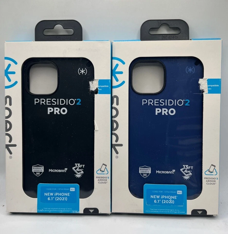 Funda Speck Presidio2 Pro para iPhone 13 y iPhone 14 (6,1") - Negra o Azul Foto 1 de 1