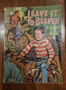 Vintage Leave It To Beaver Coloring Book #5662 USED SEE DETAILS  - Picture 1 of 24