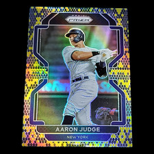 2022 Panini Prizm AARON JUDGE MLB Yankees Tier 3 Purple Gold Snakeskin /50 #239