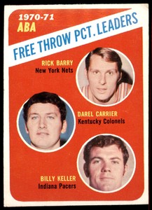 1971 TOPPS RICK BARRY 149 EXM DAREL CARRIER BILLY KELLER LL NETS COLONELS PACERS