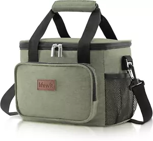 Large Lunch Bag Insulated Lunch Box Soft Cooler Cooling Tote for Adult Men Women - Picture 1 of 12