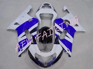 Blue White ABS Injection Mold Bodywork Fairing Kit for GSXR600/750 2001-2003 - Picture 1 of 8