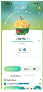 Appletun Lv30+ Pokemon Trade Go, Pokémon Go Trade (lv30 Or Higher Trade) - Picture 1 of 1