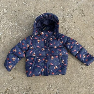 NWT $215 Polo Ralph Lauren Polo Bear Water-Repellent Down Jacket Sz 5 Kids Cheer - Picture 1 of 8