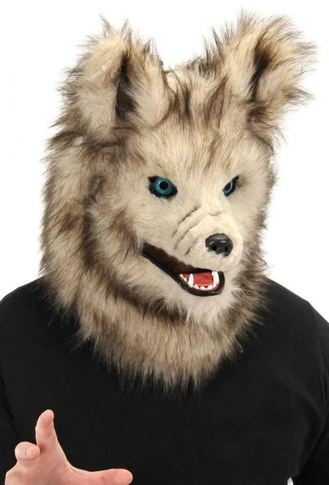 Akela Mask Mouth Mover Jungle Animal Fancy Dress Halloween Costume Accessory - Image 1 of 1