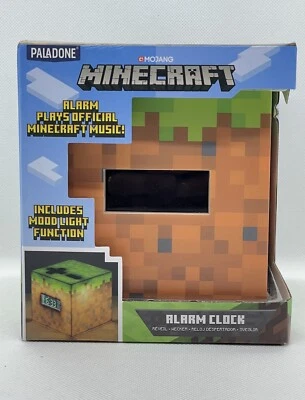 Paladone  Minecraft Alarm Clock W/Moonlight Function Plays Minecraft Music - Image 1 of 4