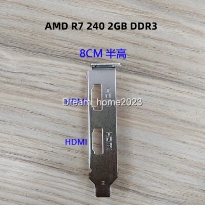 Low Profile Bracket For Sapphire Radeon R7 240 340 SPARKLE RX550 Graphics Card - Image 1 of 4