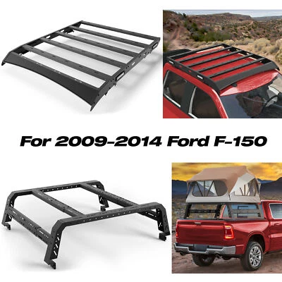 Top Roof Rack / Bed Rack Cargo Basket Storage Carrier For Ford F150 2009-2014  - Image 1 of 4
