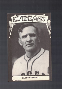 Casey Stengel New York Yankees 1973 All Time Greats TCMA Postcard Blank Back