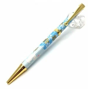 Gifu Mino Washi paper Japanese Ballpoint pen Rabbit Ichimatsu Blue Japan - Picture 1 of 8