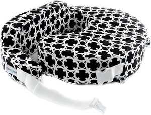 My Breast Friend Marina Nursing Breastfeeding Pillow Slip Cover Black White NEW - Picture 1 of 15