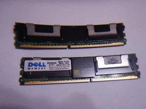 8GB 2x 4GB RAM for DELL Precision R5400 T7400 667Mhz PC2-5300F FB Dimm KINGSTON - Picture 1 of 3