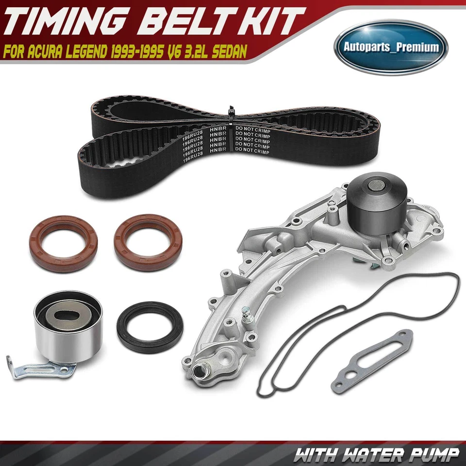 Kit de correa de distribución de 6 piezas con bomba de agua para Acura Legend 1993-1995 V6 sedán de 3,2 L Foto 1 de 4