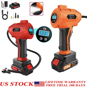 Compresor de Aire Portátil Recargable 21V - Inflador de Neumáticos Portátil 180 PSI para Coche - Imagen 1 de 20