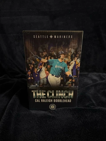 Cal Raleigh Seattle Mariners “The Clinch” Bobblehead (04/14/2023) new Cover