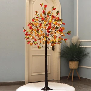 Lighted Maple Tree, 6 FT Decoration Artificial Tree Lighting for Outdoor Garden - Picture 1 of 9