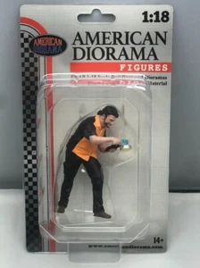 New listingCar Detail Buff Wax Man Resin Model Figure Display 1/18 American Diorama 18604