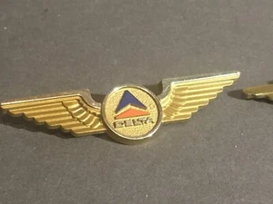 Vintage Stoffel Delta Airlines Junior Flyer Gold Plastic Wings - Picture 1 of 4