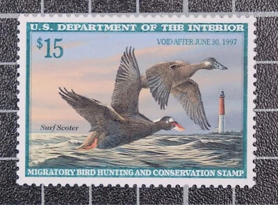 Scott RW63 1998 $15.00 Duck Stamp MNH PSE Cert Grade 95 SCV - $100.00 - Image 1 of 3