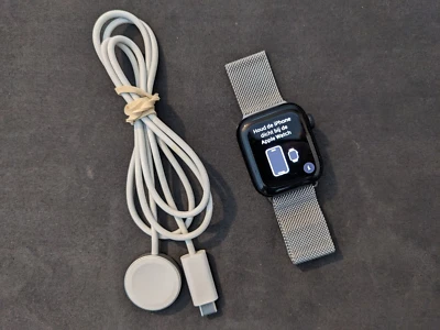 Apple Watch Series 9 41mm Aluminum Case with Band - Midnight, M/L (GPS)... - Image 1 of 4