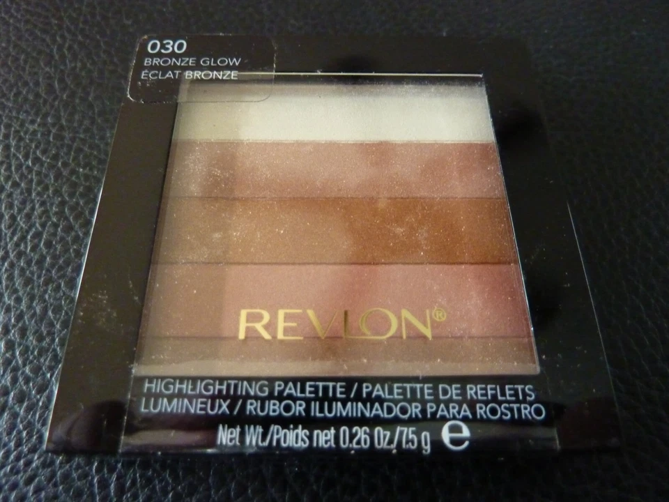 Revlon Highlighting Palette Blush/Bronzer-BRONZE GLOW  #030 -New-BUY MORE & SAVE - Image 1 of 1