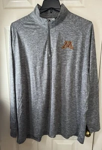 Champion Athletics Men’s 2XL Minnesota Golden Gophers Heathered Gray Quarter-Zip - Picture 1 of 13