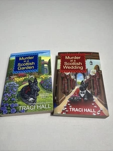 Murder In A Scottish Garden & Scottish Wedding By Traci Hall Paperback Lot Of 2 - Bild 1 von 14