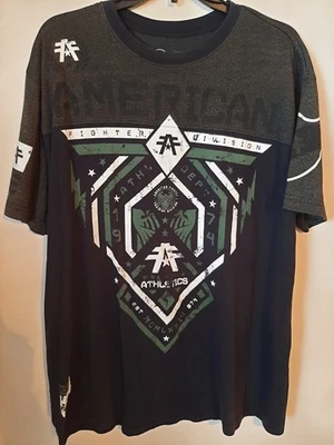 Camiseta Gráfica American Fighter Para Hombre Negra/Grn Entrenamiento Atletismo Talla 2XL--USADA EN EXCELENTE ESTADO! Foto 1 de 3