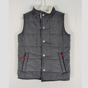 Hatley Jungen gefütterte Weste Sherpa gefüttert grau und creme Größe 6 - Bild 1 von 5