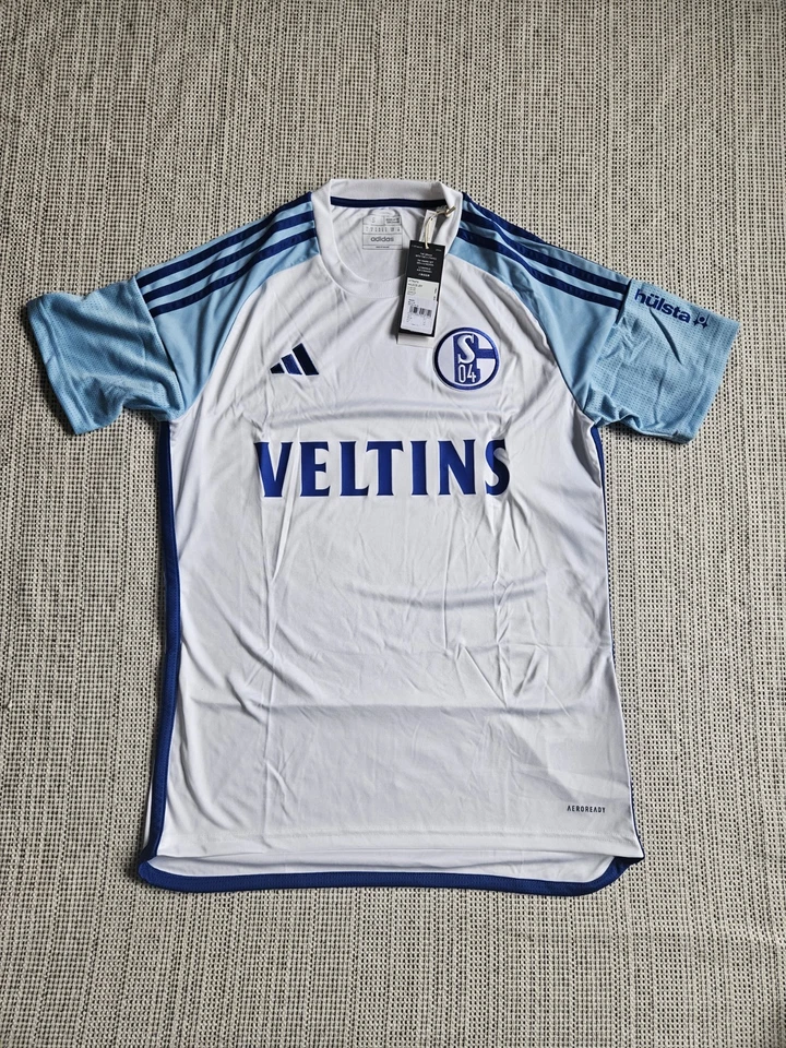 Adidas FC Schalke 04 Trikot Gr. S Neu✅️ Veltins Weiss S04 Retro Shirt Fans FCN - Bild 1 von 3