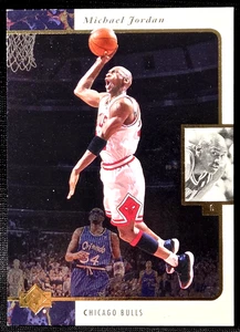 1995-96 Upper Deck SP #23 Michael Jordan Gold Back Promo Chicago Bulls SP MVP - Imagen 1 de 10
