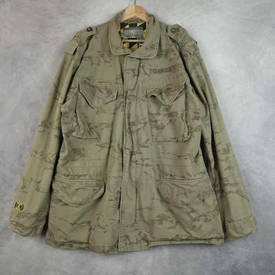 Oakley Jacket Mens Large Green Camo Field Coat Utility Military Outdoor Hike - Изображение 1 из 4