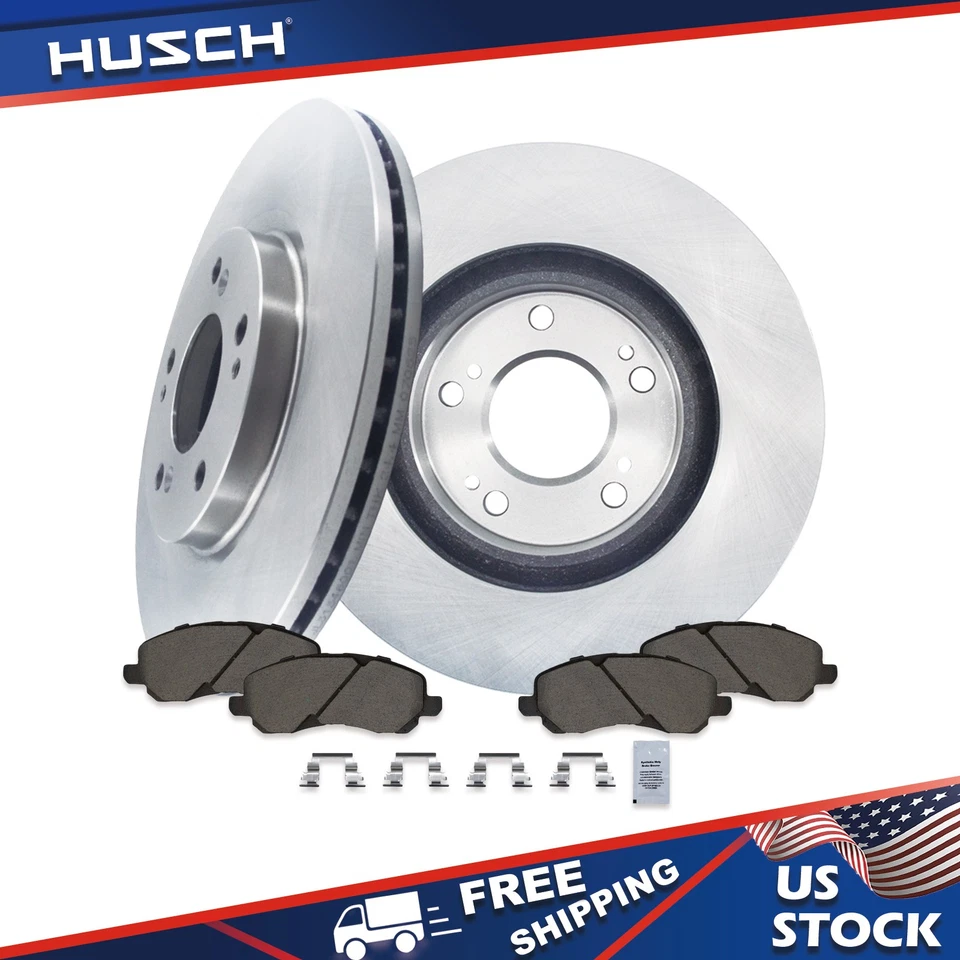 For Jeep Compass Patriot Dodge Avenger Caliber 200 Front Disc Rotors Brake Pads Foto 1 de 4