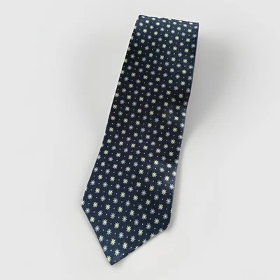 Nautica Navy Floral Star Silk Neck Tie - Image 1 of 4