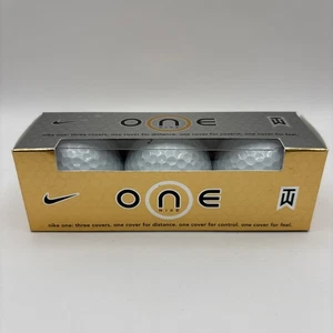 Pelotas de golf Nike Golf ONE doradas “ONE TW” ON BALL Tiger Woods (3) nuevas - Imagen 1 de 6