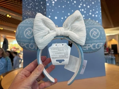 NUEVO🎄Disney Parks Epcot Festival Of The Holidays Suéter Mickey Ear Diadema  Foto 1 de 2