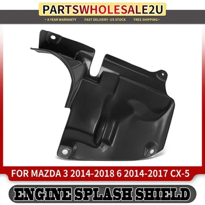 Protector contra salpicaduras de motor delantero izquierdo para Mazda 3 2014-2018 6 2014-2017 CX-5 2013-2016 Foto 1 de 4