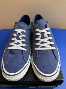 NAUTICA HEADWAY MEN’S LACE BLUE OXFORD SHOES SIZE 10 NEW IN BOX FREE SHIPPING - Picture 1 of 7