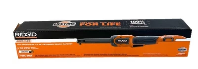 Ridgid 18V Brushless Cordless 1/4 in Extended Reach Ratchet Tool Only R866020B - Image 1 of 4