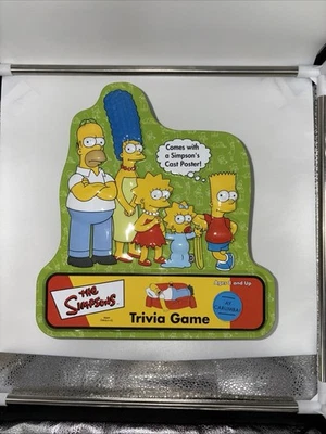 The Simpsons Trivia Game 2000 Board Game Collectors Tin w/ Cast Poster Complete - Image 1 of 4