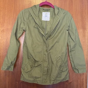 TUCKER + TATE Big Girls 'Willa' Olive Green Anorak Jacket Sz S 10/12 132664 - Picture 1 of 4